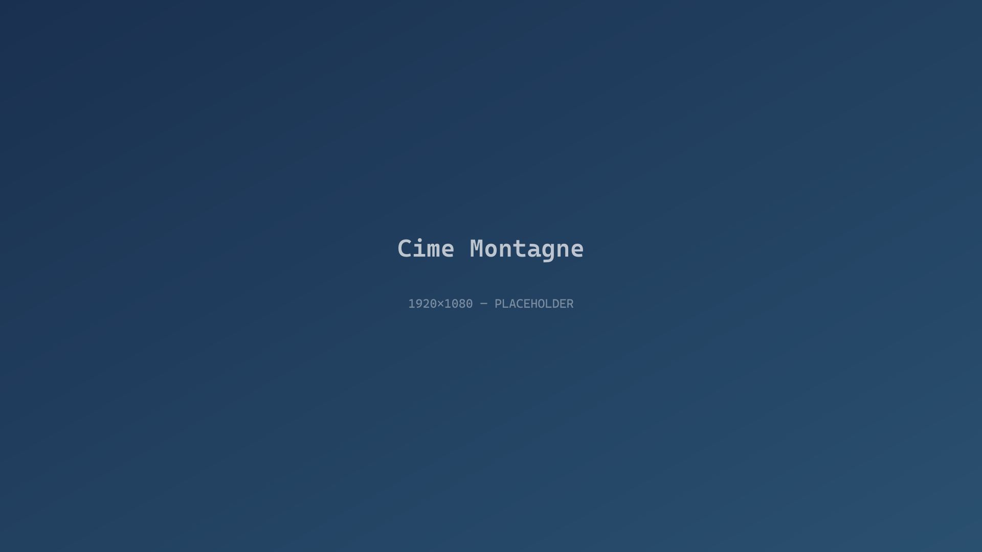 Cime delle montagne
